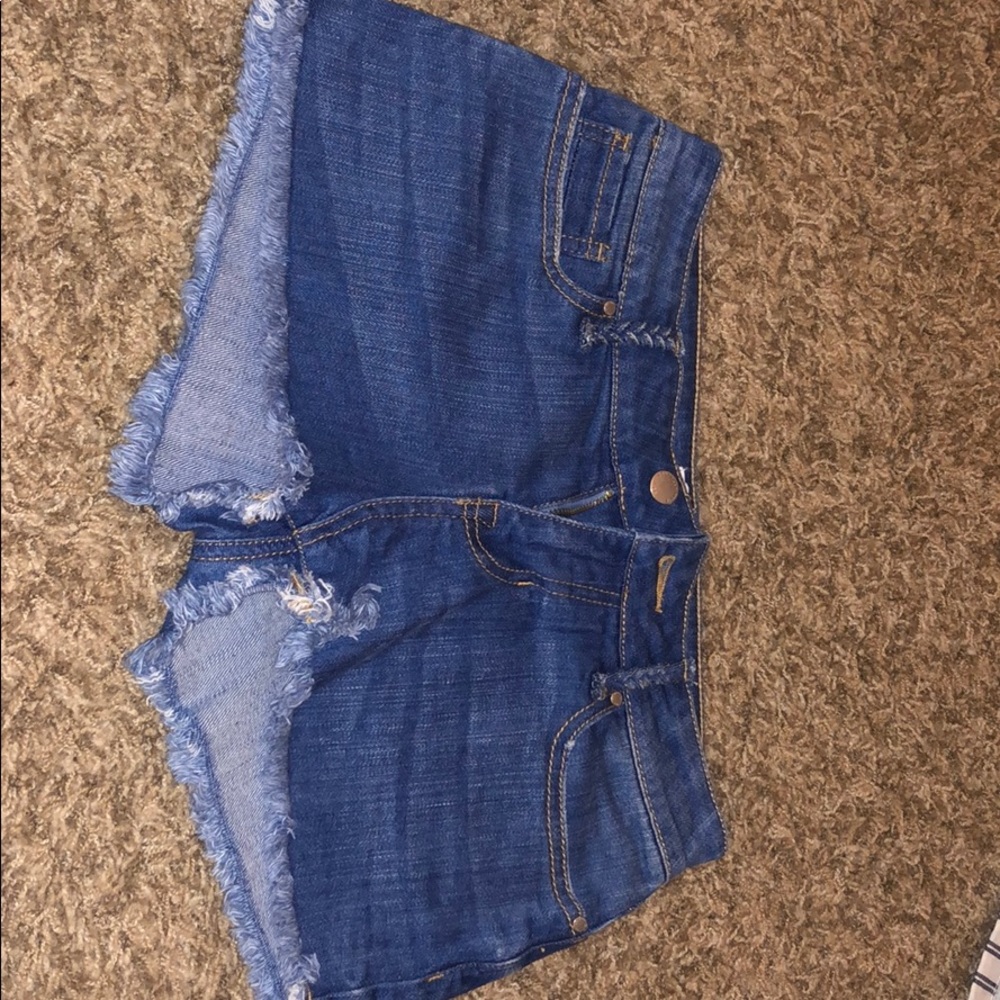Denim shorts